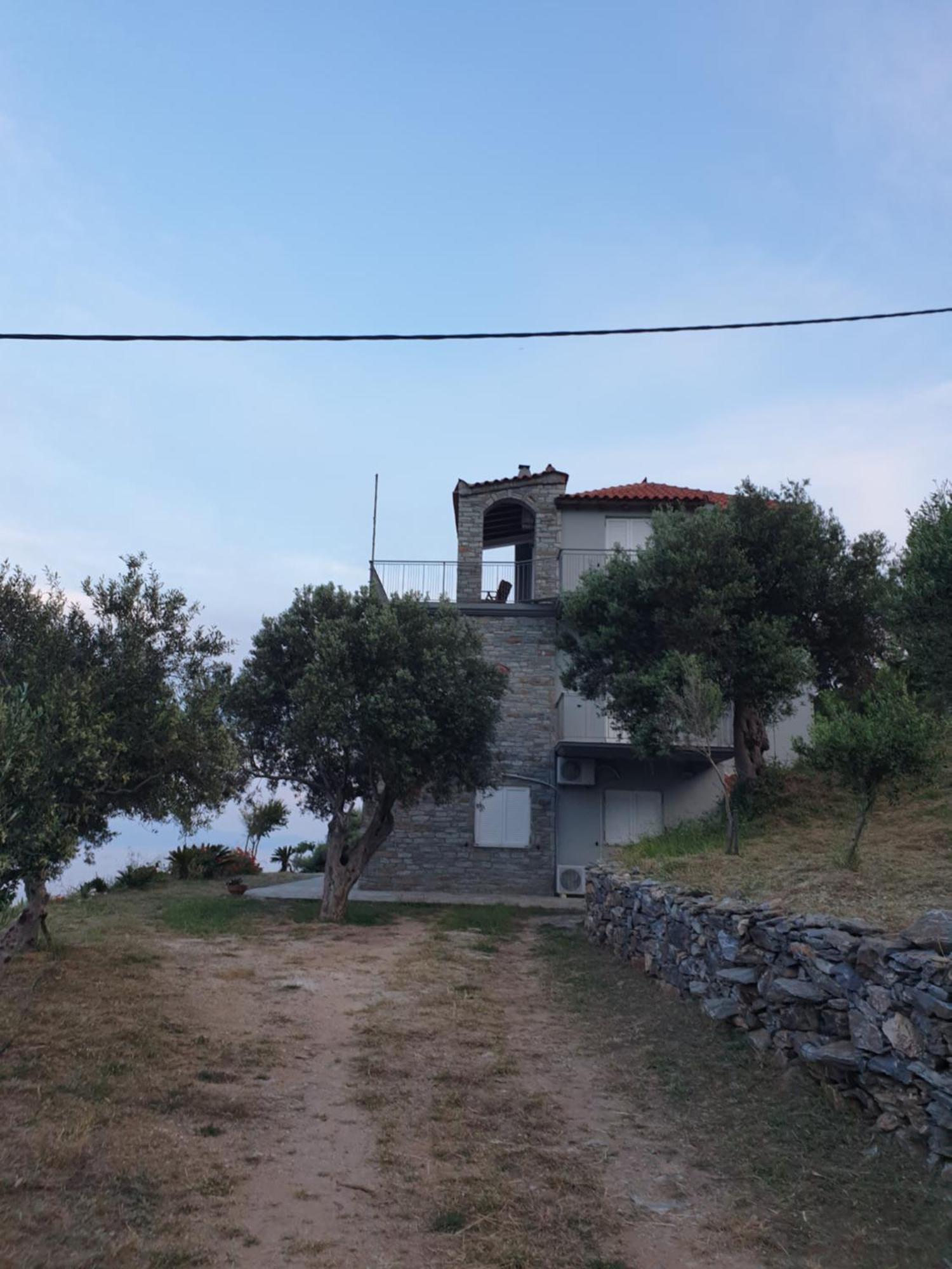 Villa Aegean Balcony Akhladherí الغرفة الصورة