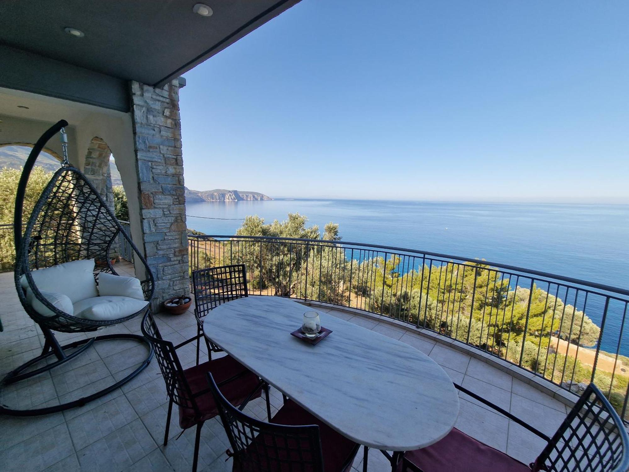Villa Aegean Balcony Akhladherí المظهر الخارجي الصورة