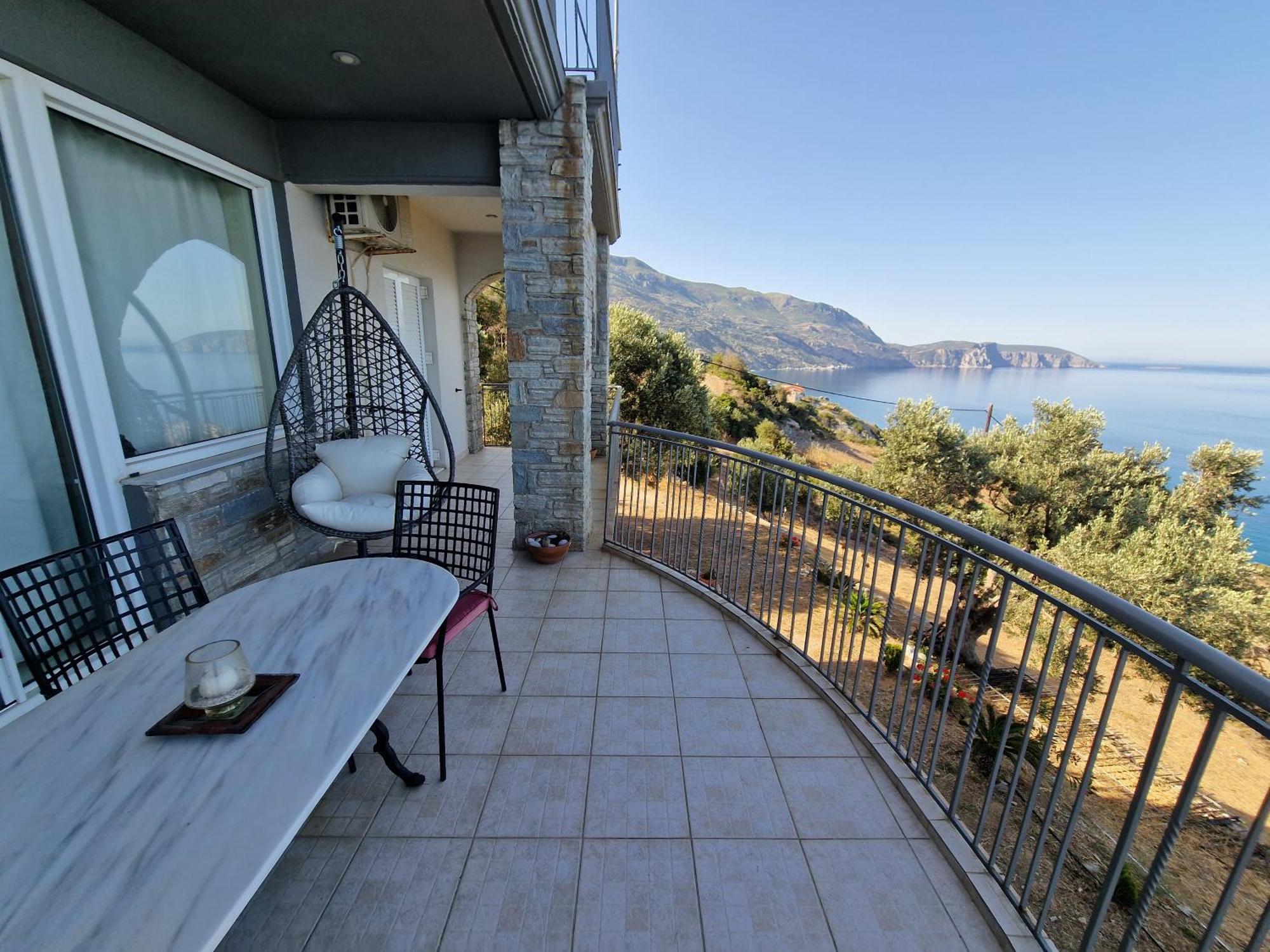 Villa Aegean Balcony Akhladherí المظهر الخارجي الصورة